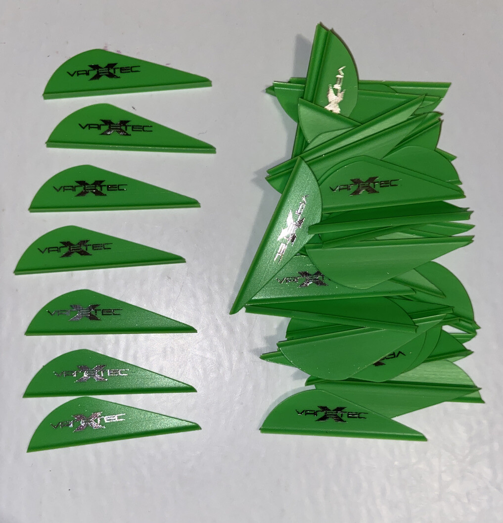 VaneTec 2" HP Archery Arrow Vanes Flo. Green arrows fletching 100 Pack