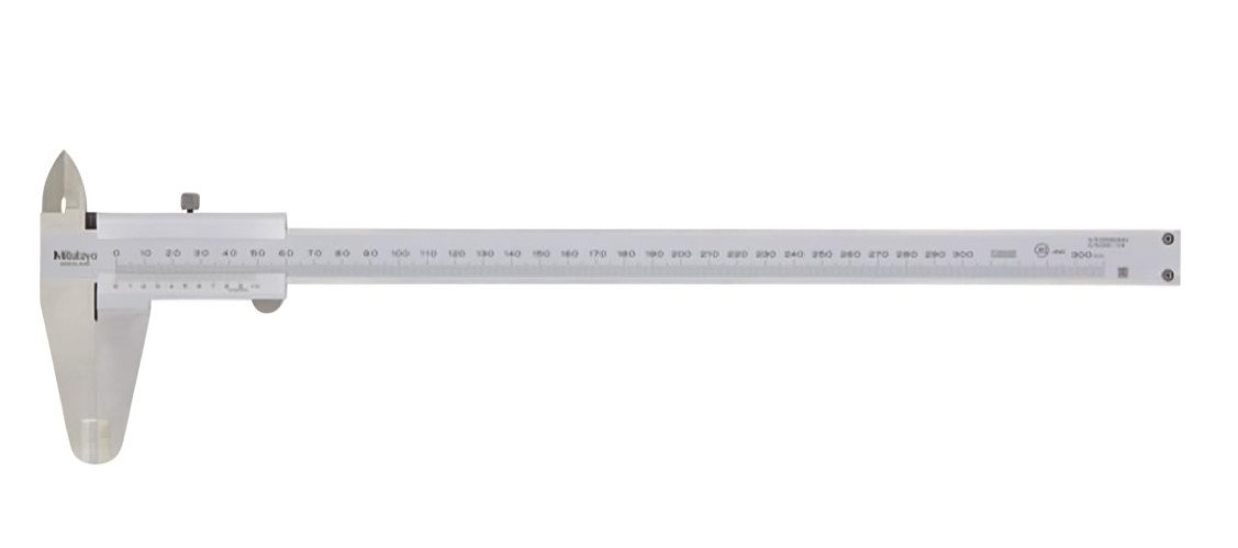 Mitutoyo 530-109 Vernier Caliper, Stainless Steel, 0-300mm Range, +/-0.08mm