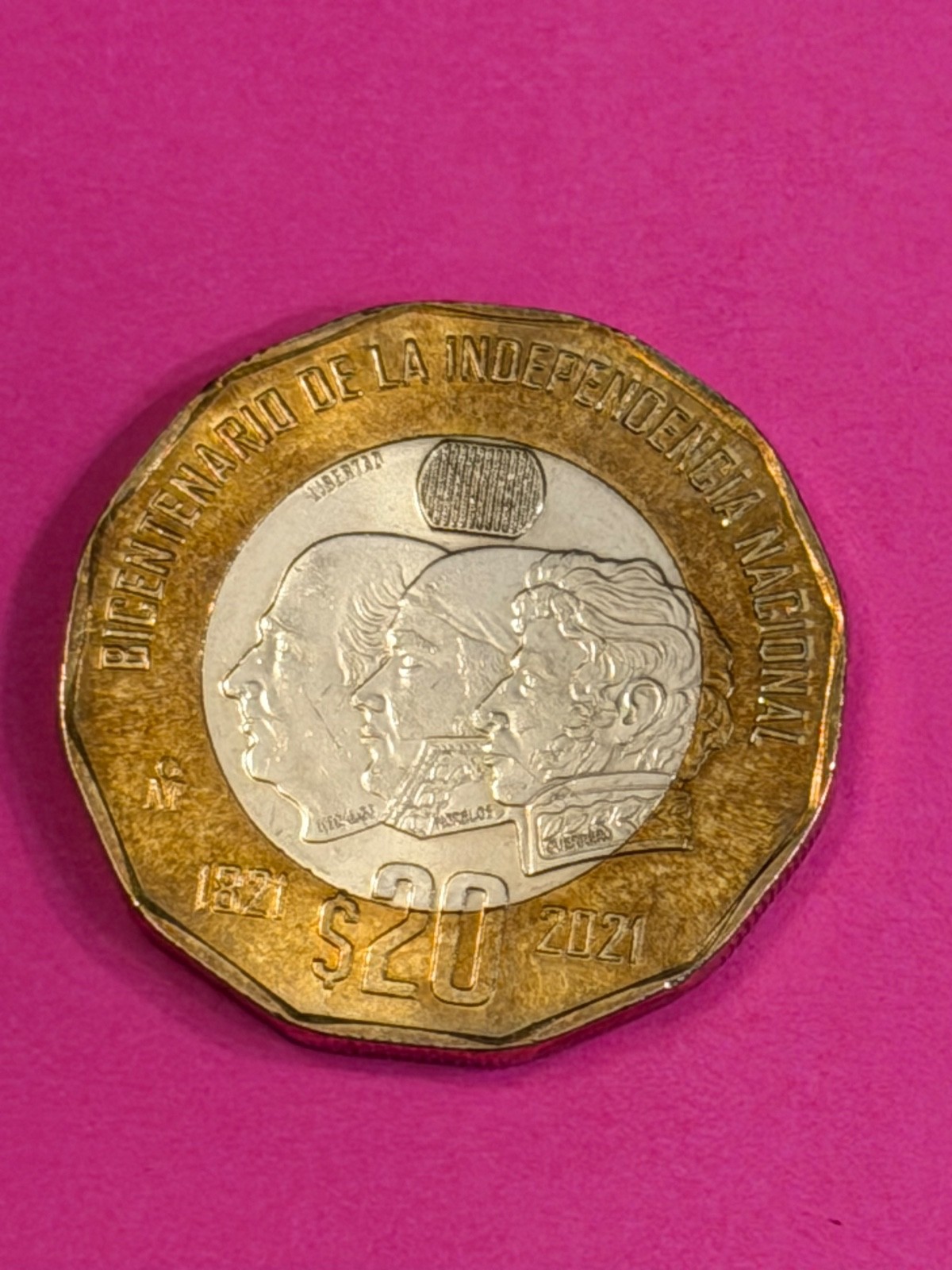 COIN MEXICO 2021 20 PESOS INDEPENDENCIA FREE SHIPPING