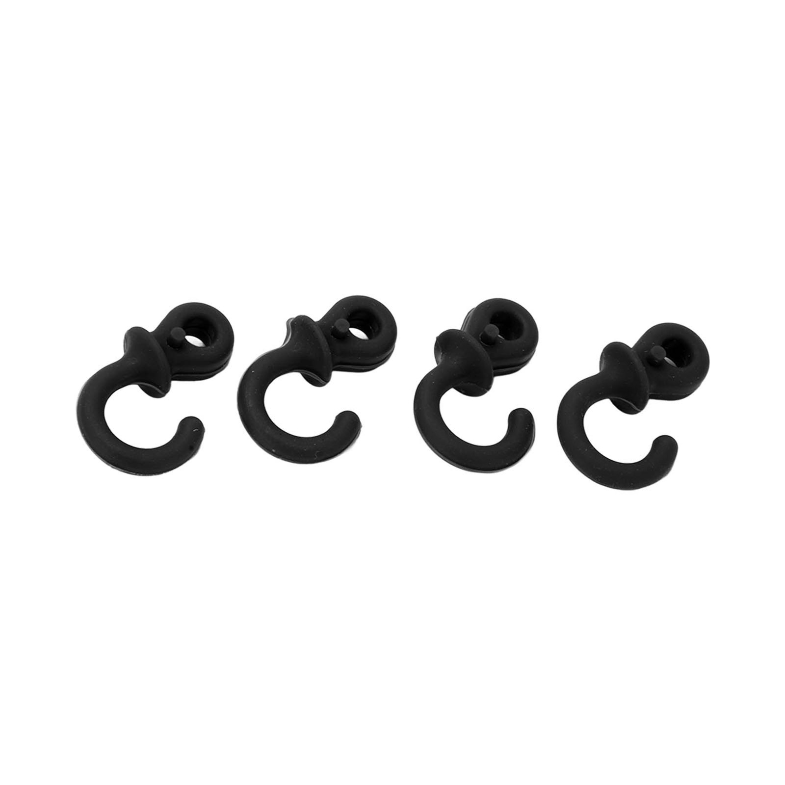 (Black)4Pcs Archery Bow String Silencers Monkey Tail Compound Bow String