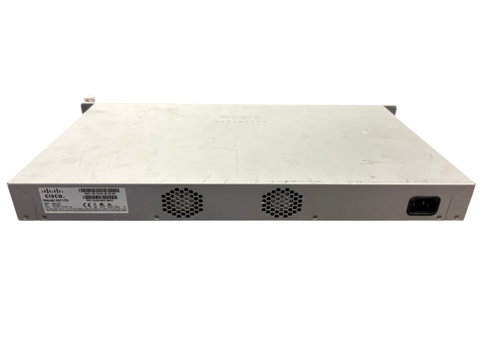Cisco Meraki MX100-HW Cloud Managed Security Appliance Firewall - Unclaimed
