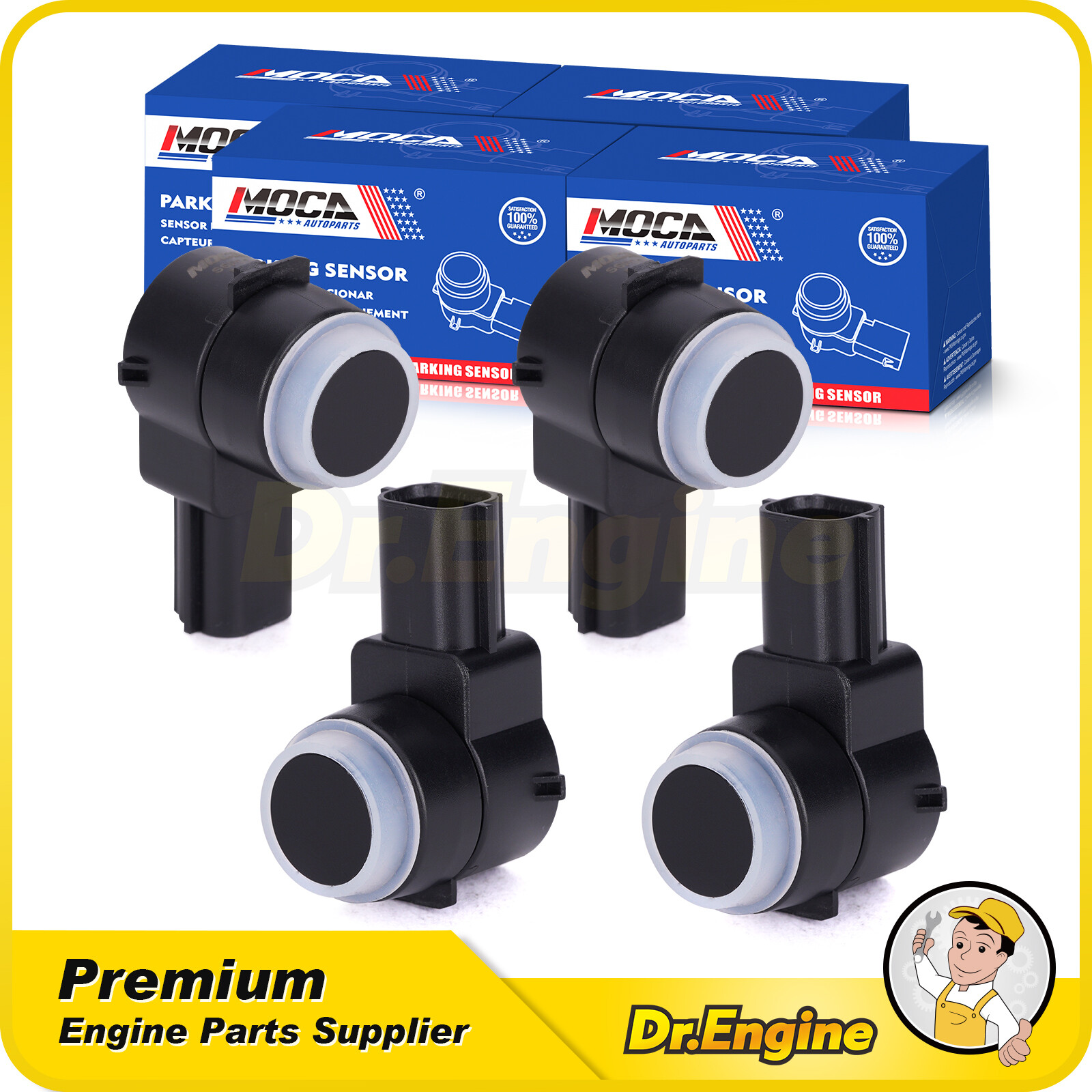 4x Reverse Backup Parking Assist Sensor fit Chevrolet Express GMC Yukon 684-079