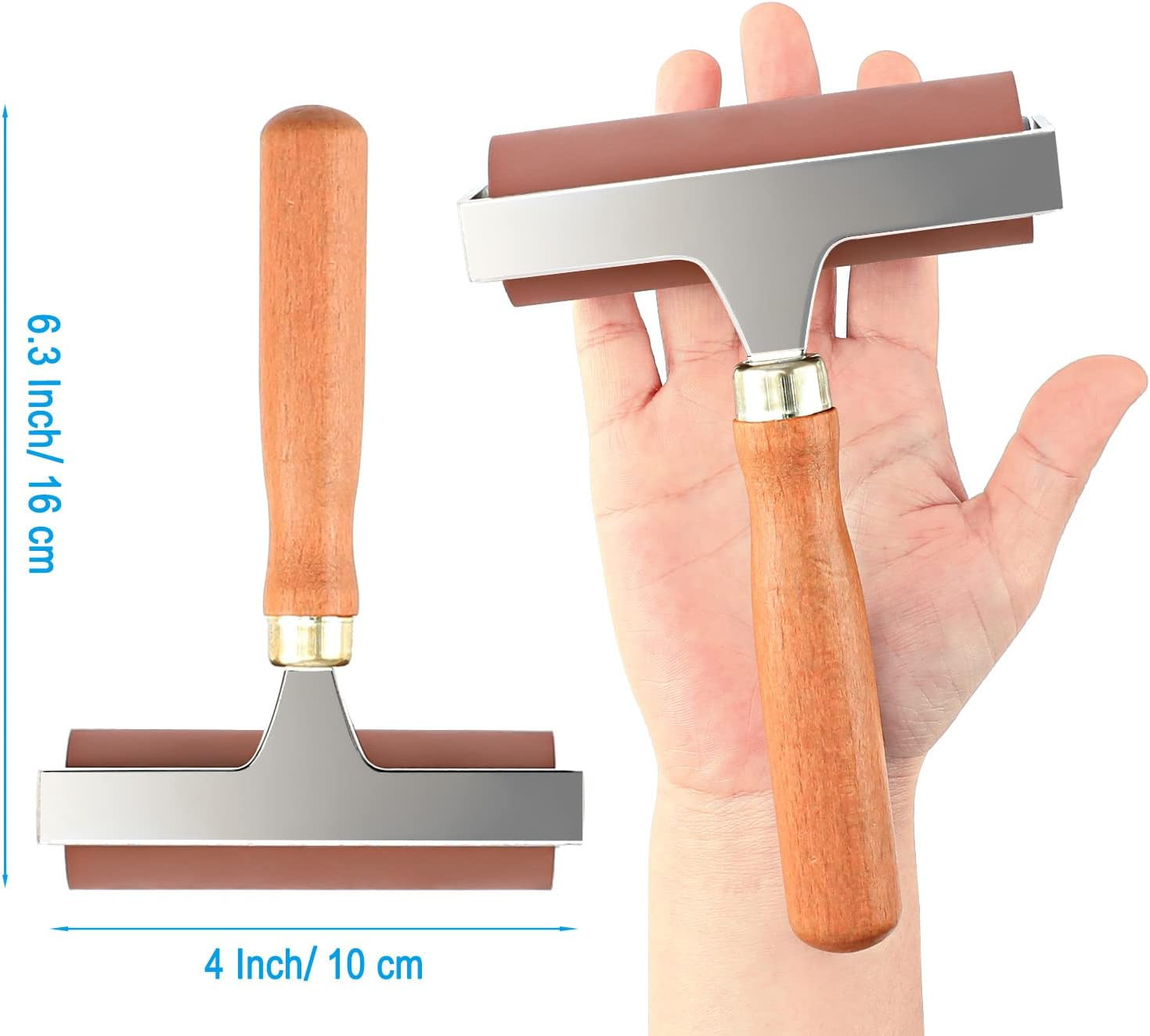 Soft Rubber Roller, Brayer Ideal for anti Skid Tape Construction Tools, Print,