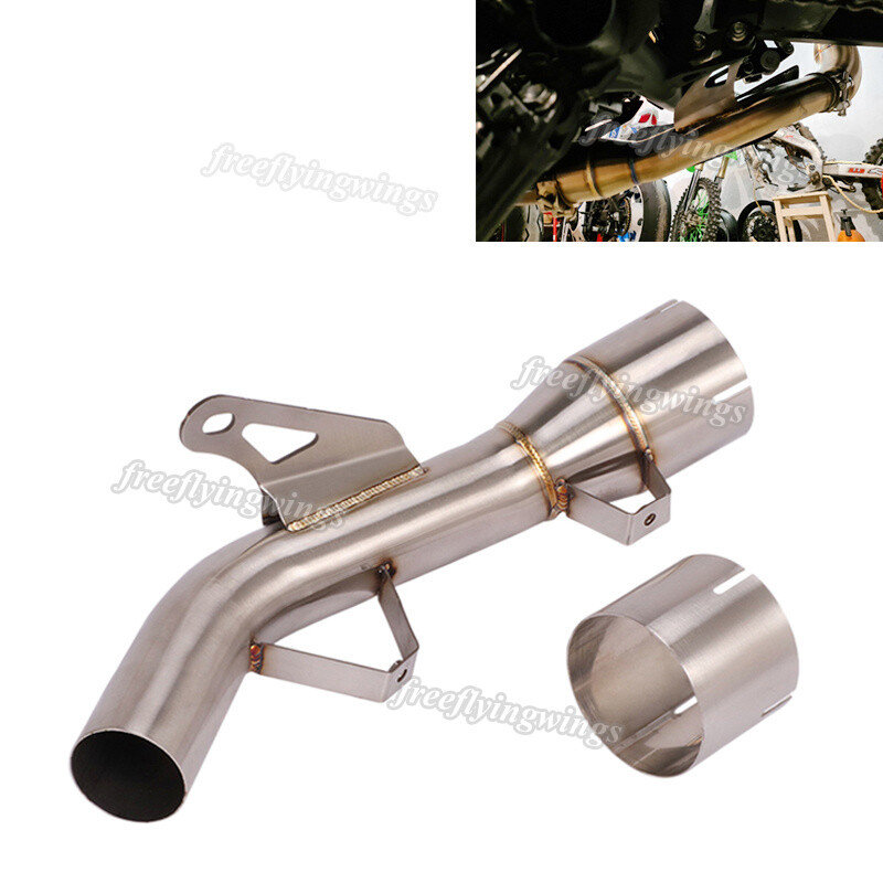 Modified Exhaust Mid Link Pipe Connecting Tube Escape Slip On For Kawasaki Z900