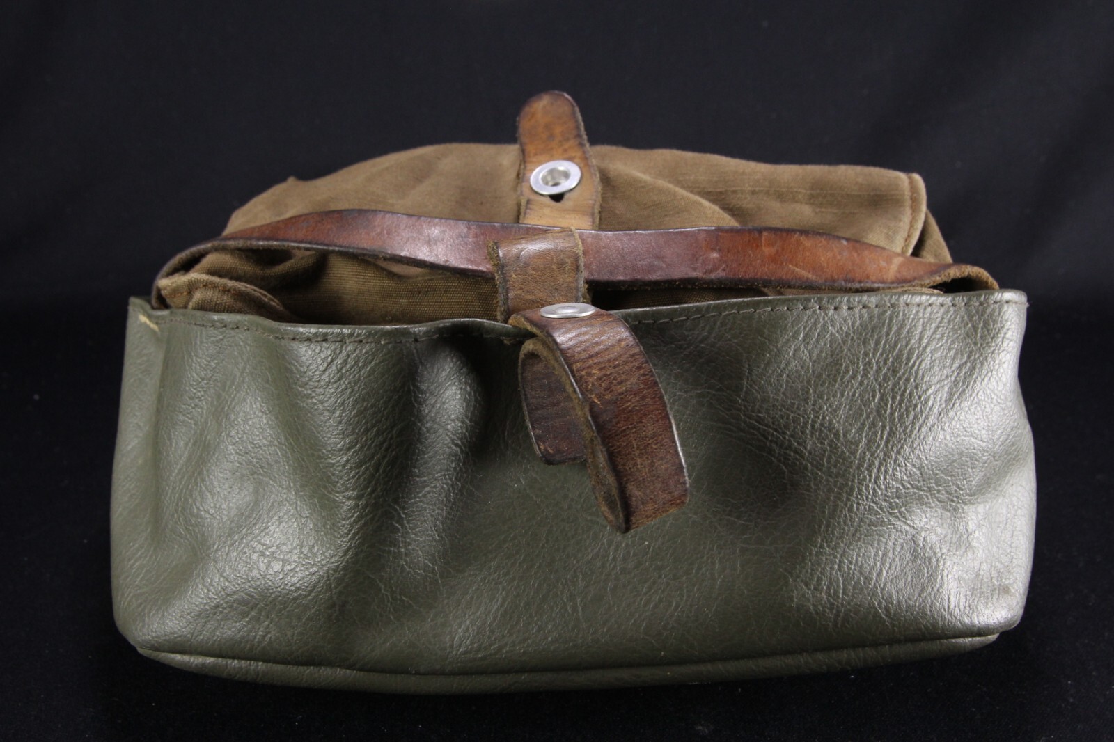 VTG Hans Jaggi Rohrbach Germany Switzerland Satchel Messenger Bag Canvas Leather