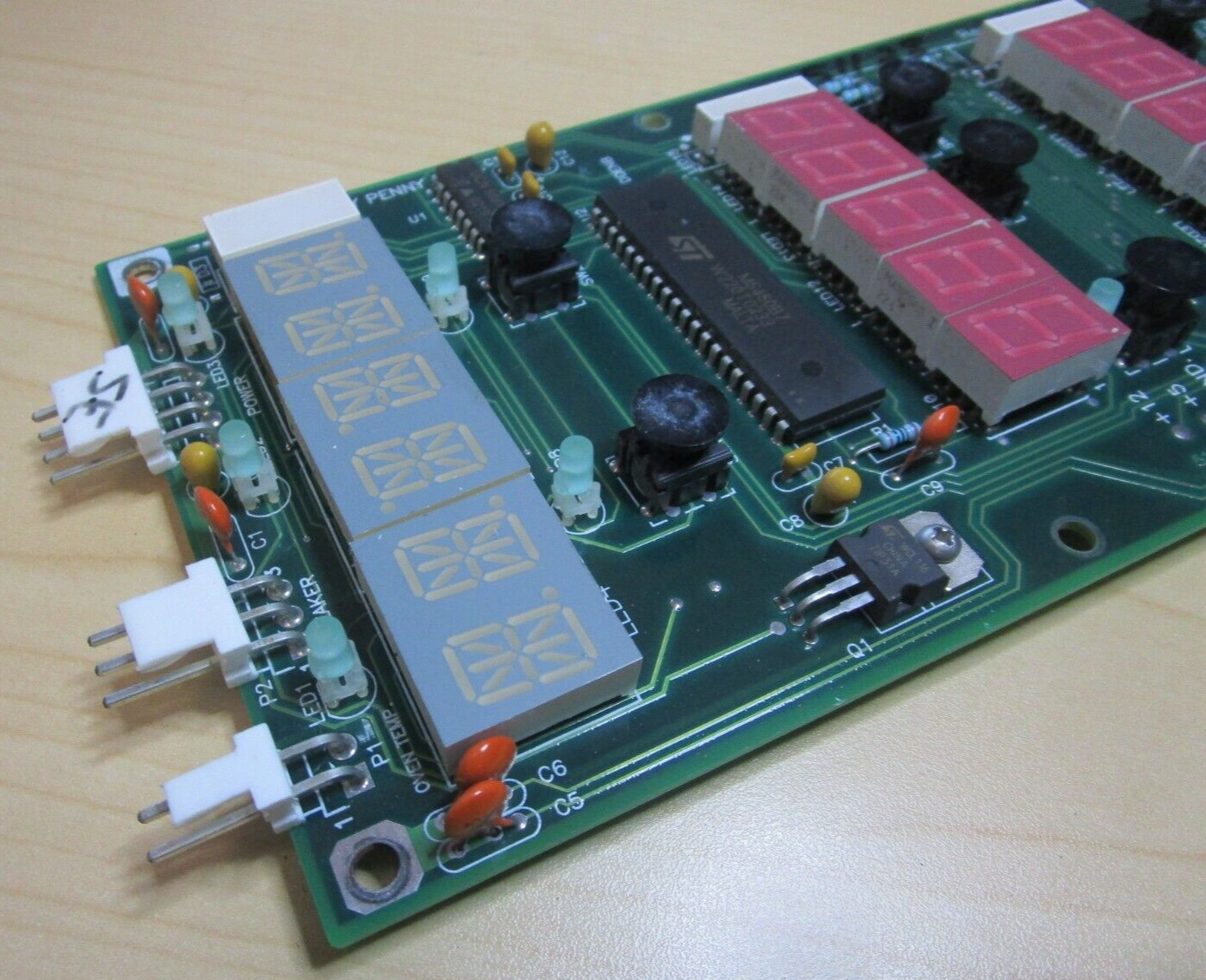 HENNY PENNY ASSY# 51129E PCB LED CONTROL BOARD SERIAL# 7075