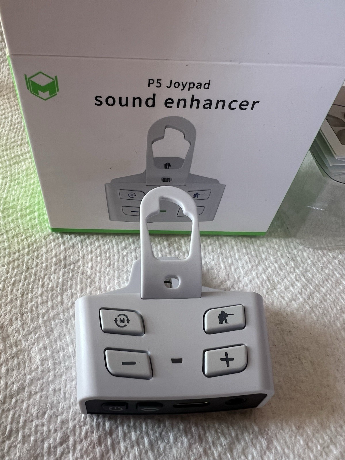 P5 Joypad Sound Enhancer for PS5 Controller Audio Adapter 3.5 Headset Converter