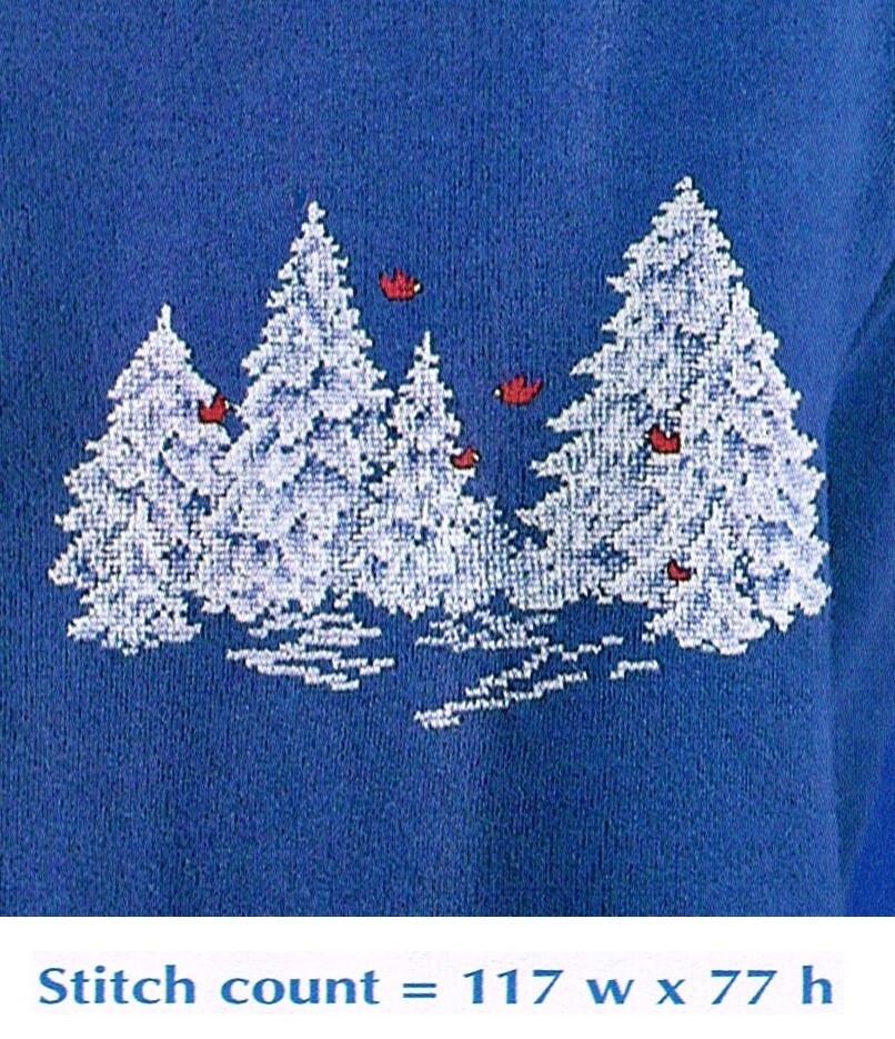 SNOWY ABODE  CROSS STITCH PATTERN  ONLY  PY - EEUS