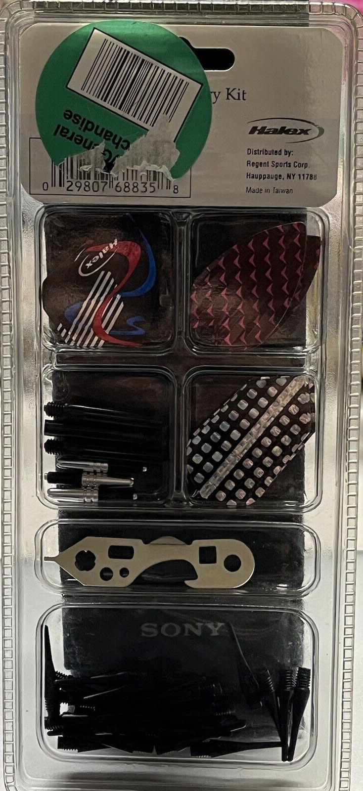 Halex Soft Tip Darts Accessory Kit Flights Dart Tool Tips Shafts Multiple Color