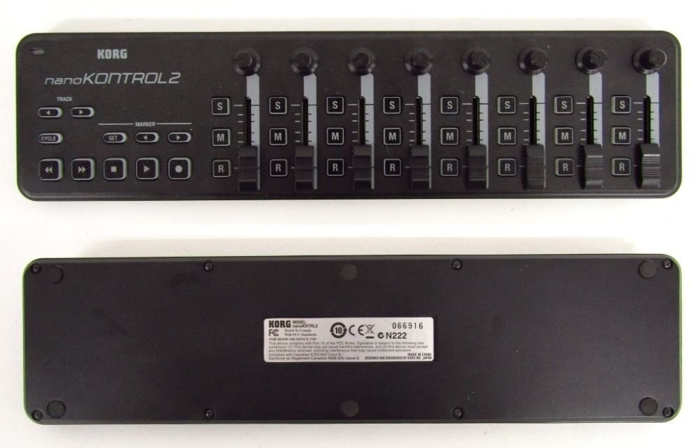 Korg nanoKONTROL2 Black Slim-Line USB Controller Model nanoKNTRL2