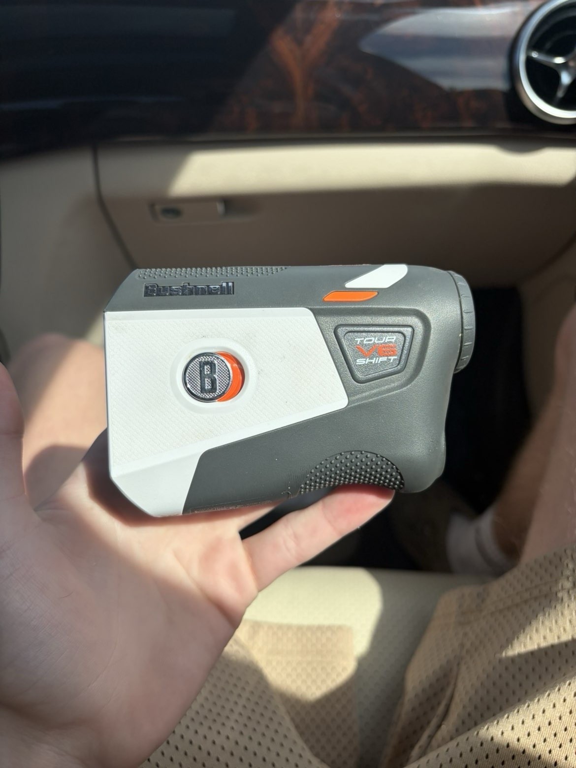Bushnell Golf Tour V6 Laser Rangefinder With SHIFT Missing Front Works Perfectly
