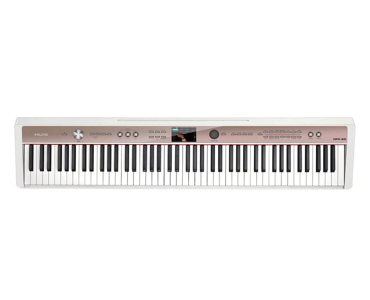 NUX NPK-20 88-Key Portable Digital Piano w/Bluetooth - White - Open Box