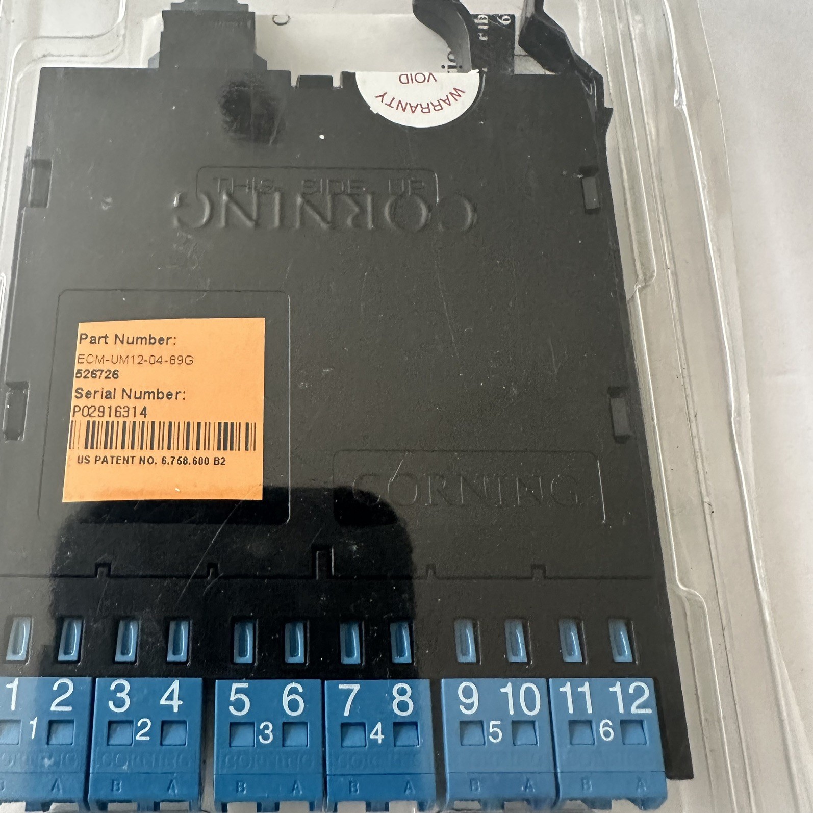 Corning ECM-UM12-04-89G-EX Edge Universal Module 12F LC Duplex/MTPA EXACT