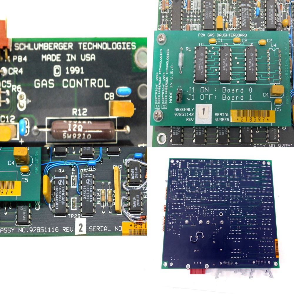 Schlumberger Technologies 97851116 Gas Control PCB w/ P2X Daughterboard