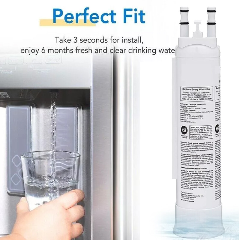 1Pack NEW FPPWFU01 Water Filter for Frigidaire PWF-1 Refrigerator & Ice Filter