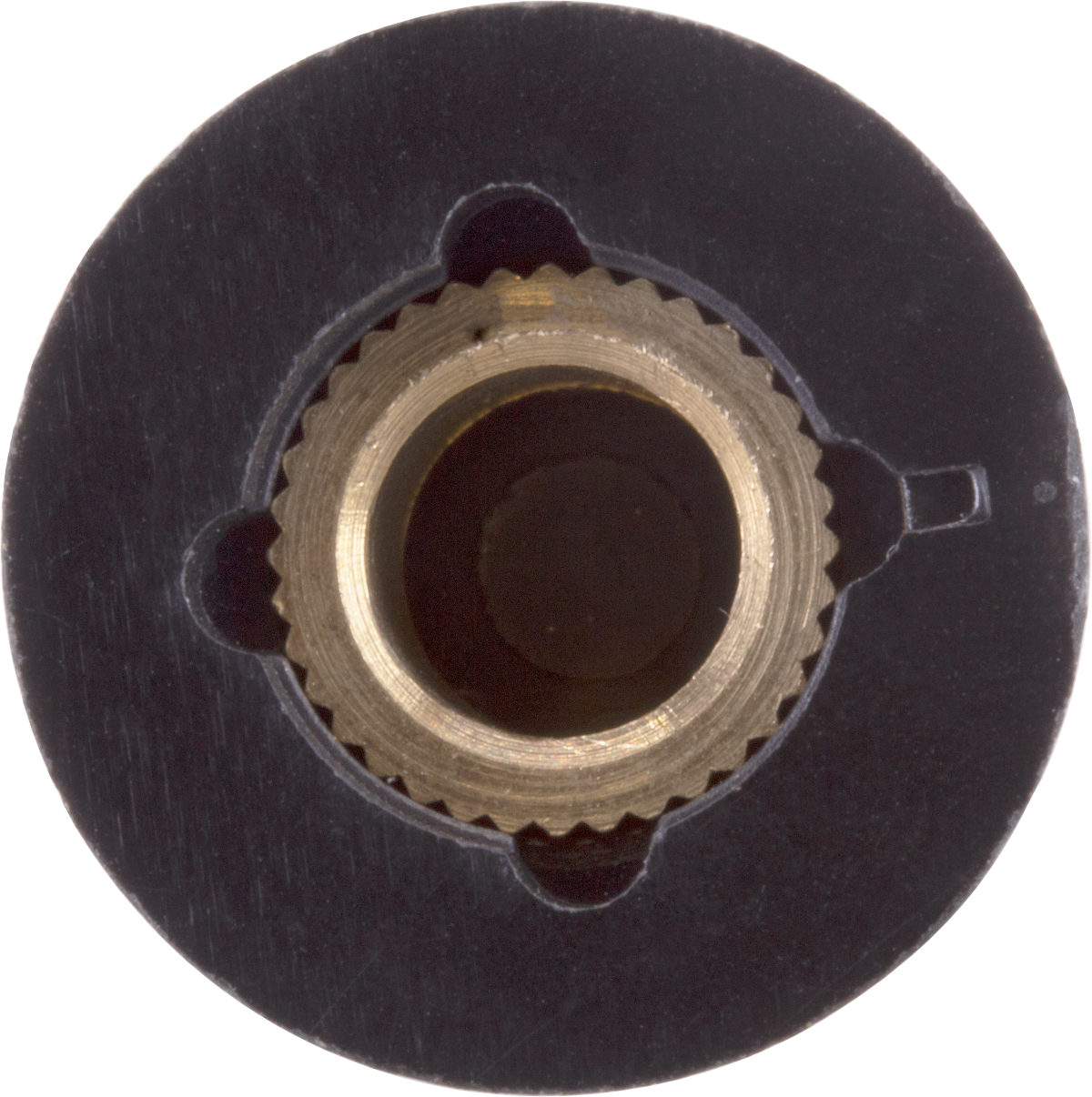CED P-K415-19 BLACK ORANGE AMP SYTLE KNOB 19mm 1/4"SHAFT VINTAGE RADIO 1PC