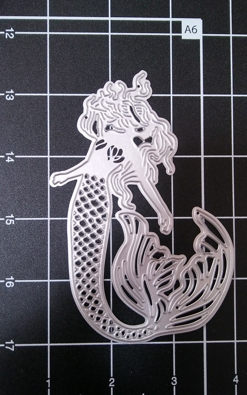Universal metal Die Cut Tool Xl Mermaid Female human fish tail Siren Princess