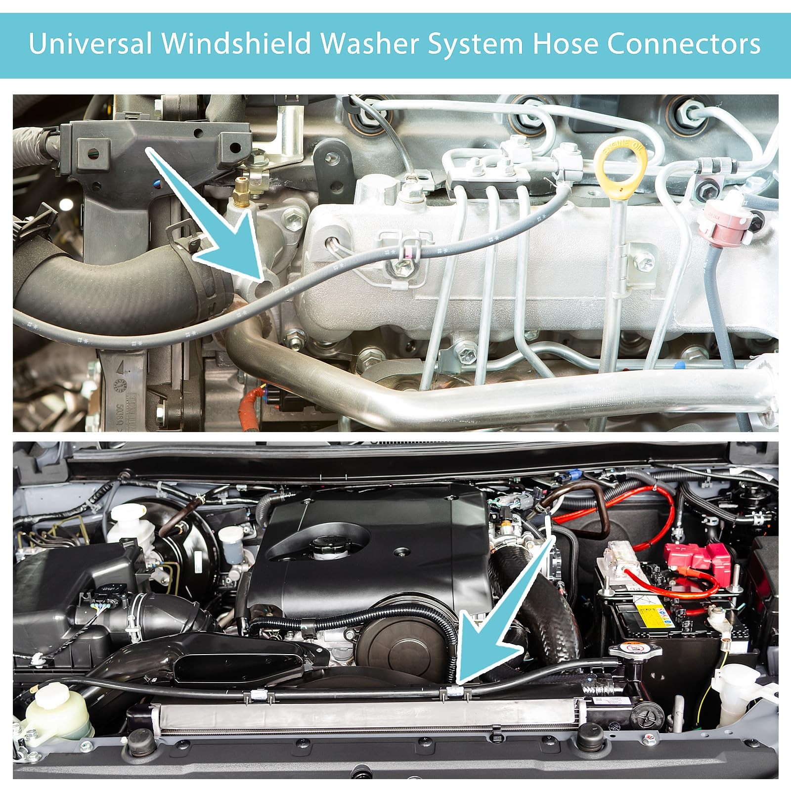 TIESOME Windshield Wipers Hose Connector,Pipe Adapter Car Windshield Washer | 30