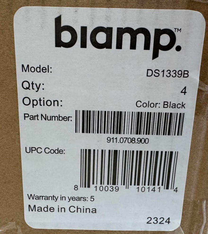 Biamp Dynasound DS1339B Sound Masking Speakers (4 Pack) 911.0708.900 NEW SEALED