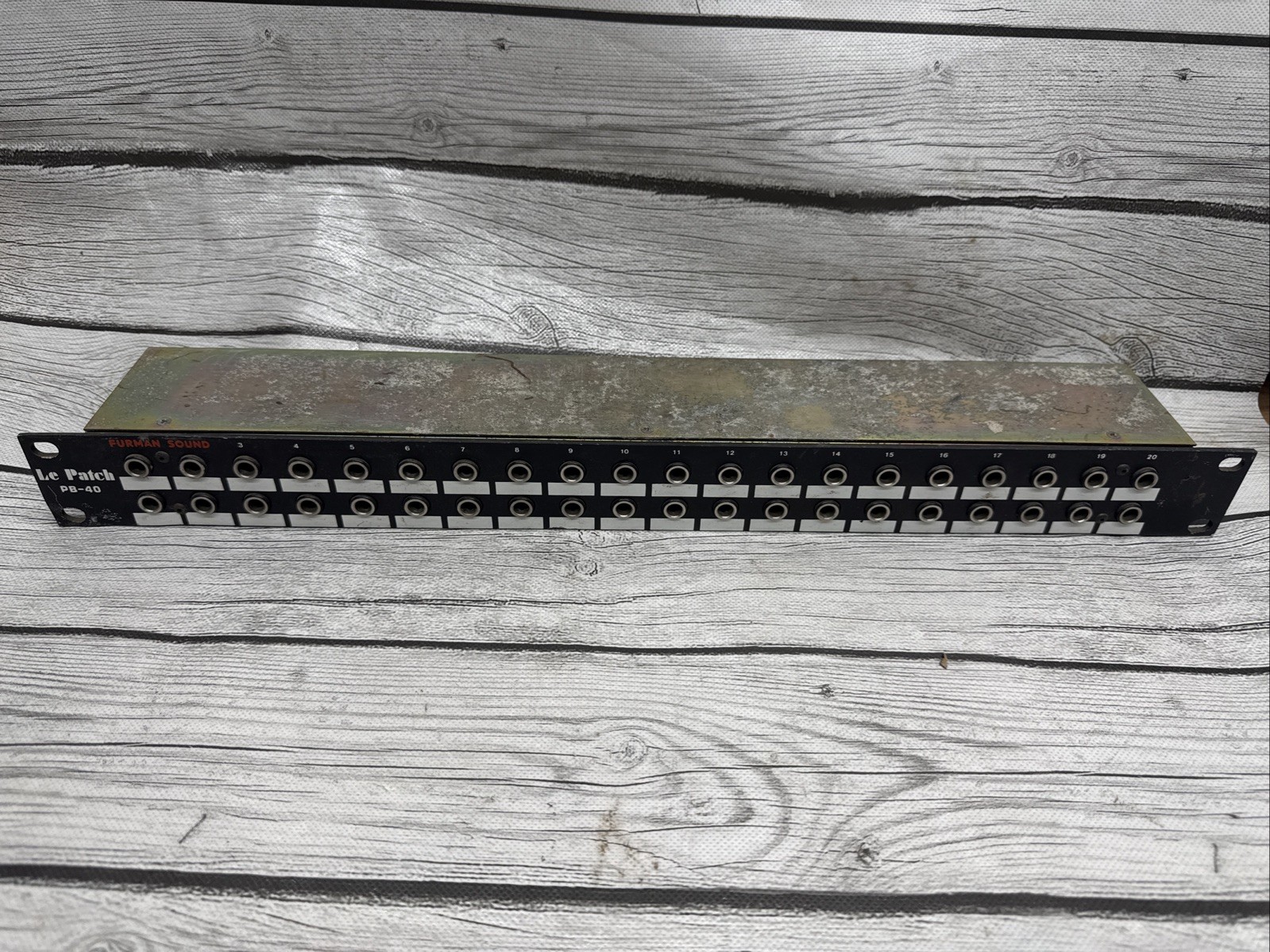 Furman PB 40 Le Patch Bay Untested.