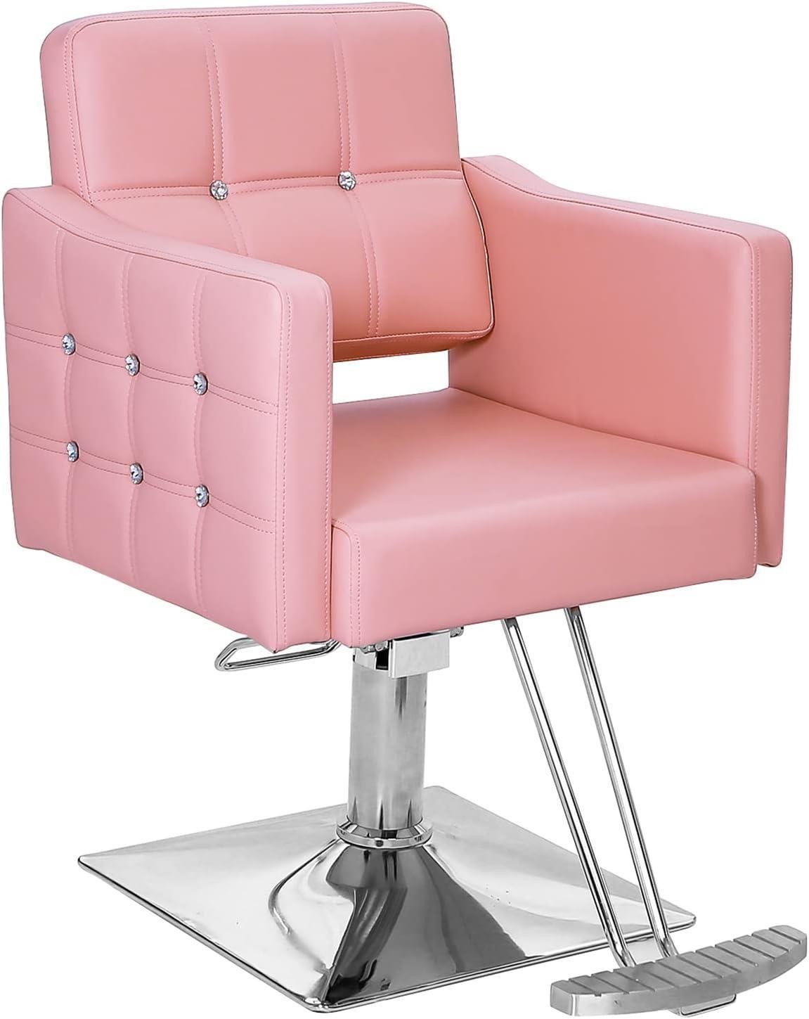 Barber Chair Adjustable Height and 360 Degree Swivel Hair Salon Chair Beauty Spa