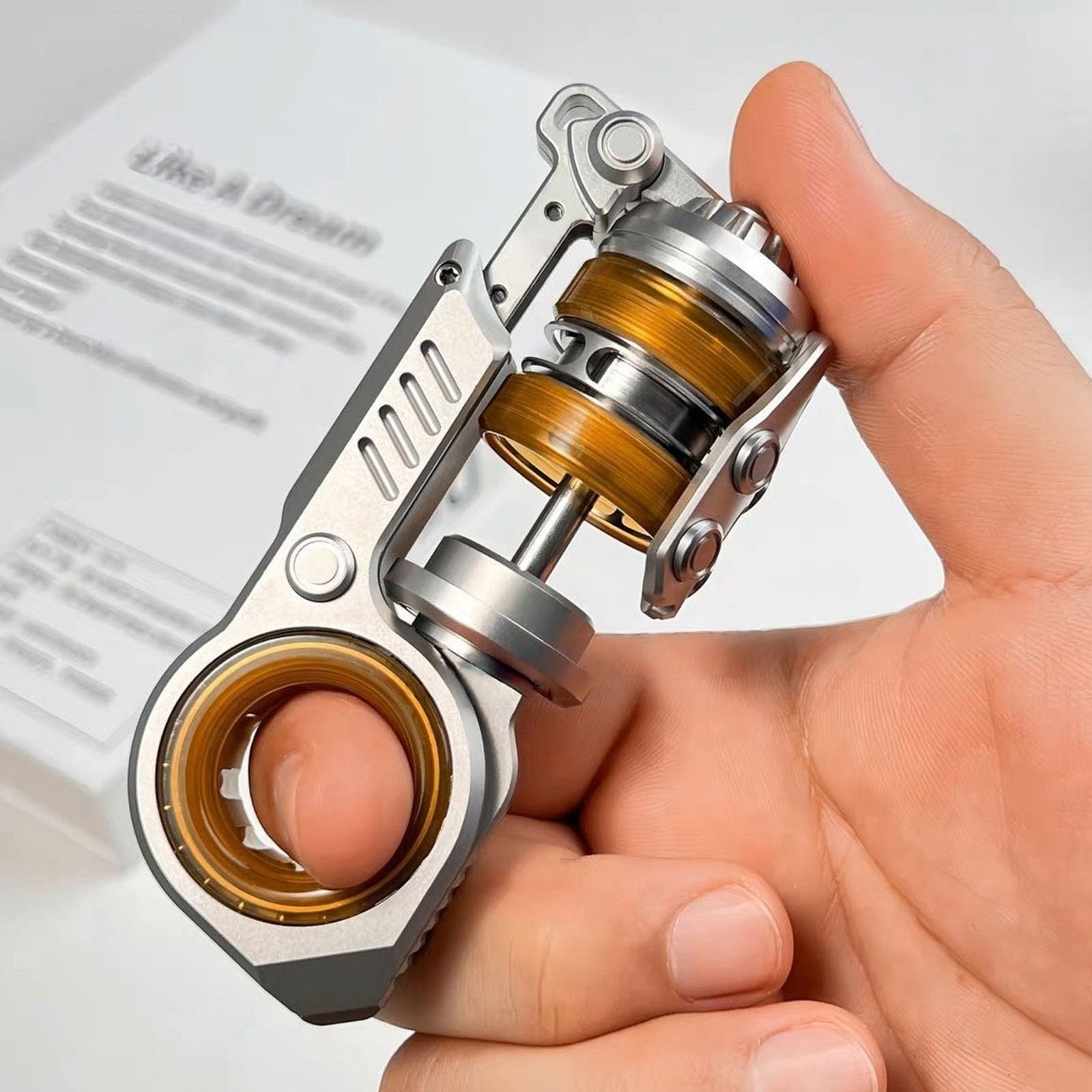 Magnetic Stress Relief Toy, Fingertip Decompression Device with Rotating Clic...