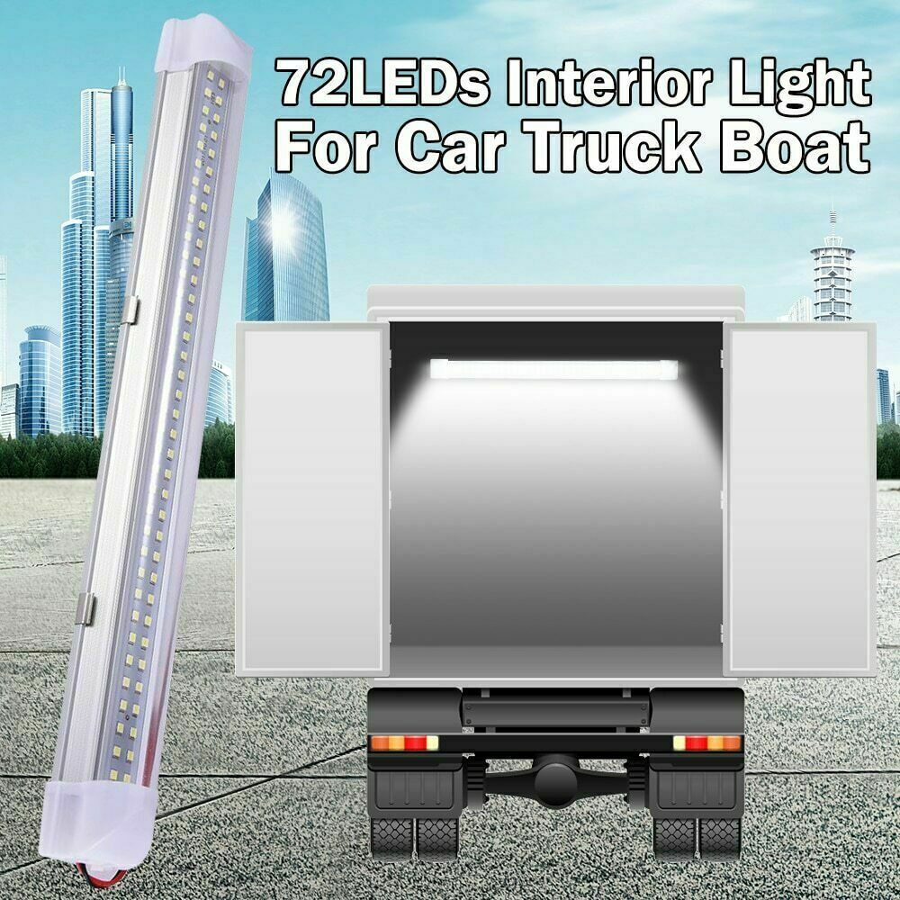 4PCS Bright 108 LEDs Ceiling Car Interior Strip Light Bar Lamp Trailer Camper