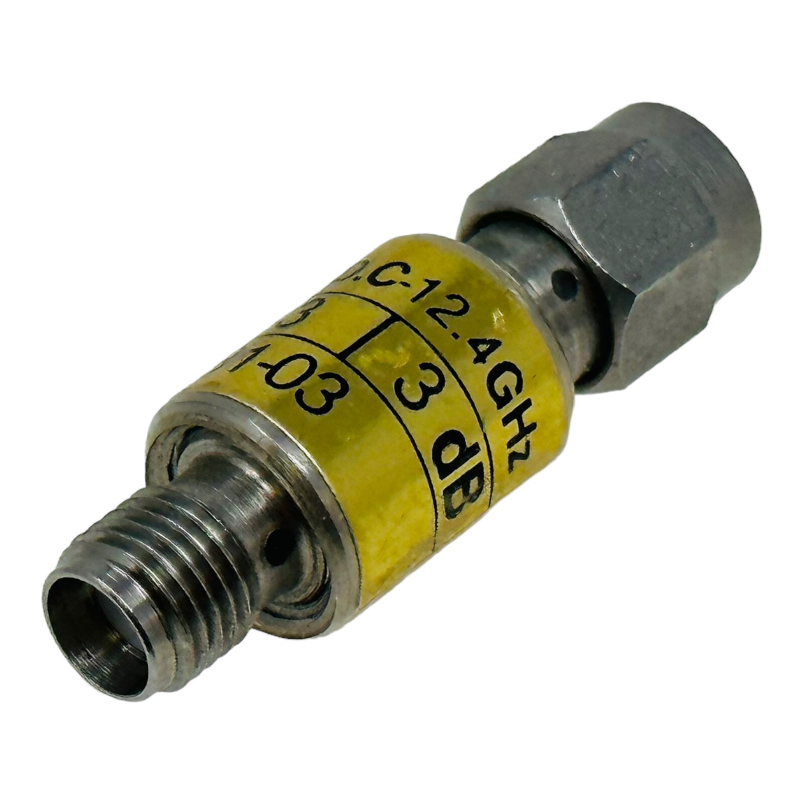OMNI SPECTRUM MODEL 20640-3 DC-12.4GHz 3dB ATTENUATOR USED