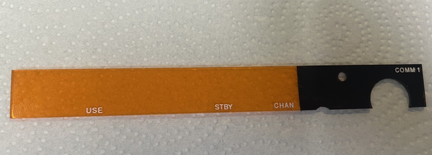 KY-197a kY197a KY 197a Comm Amber Faceplate Insert Lens