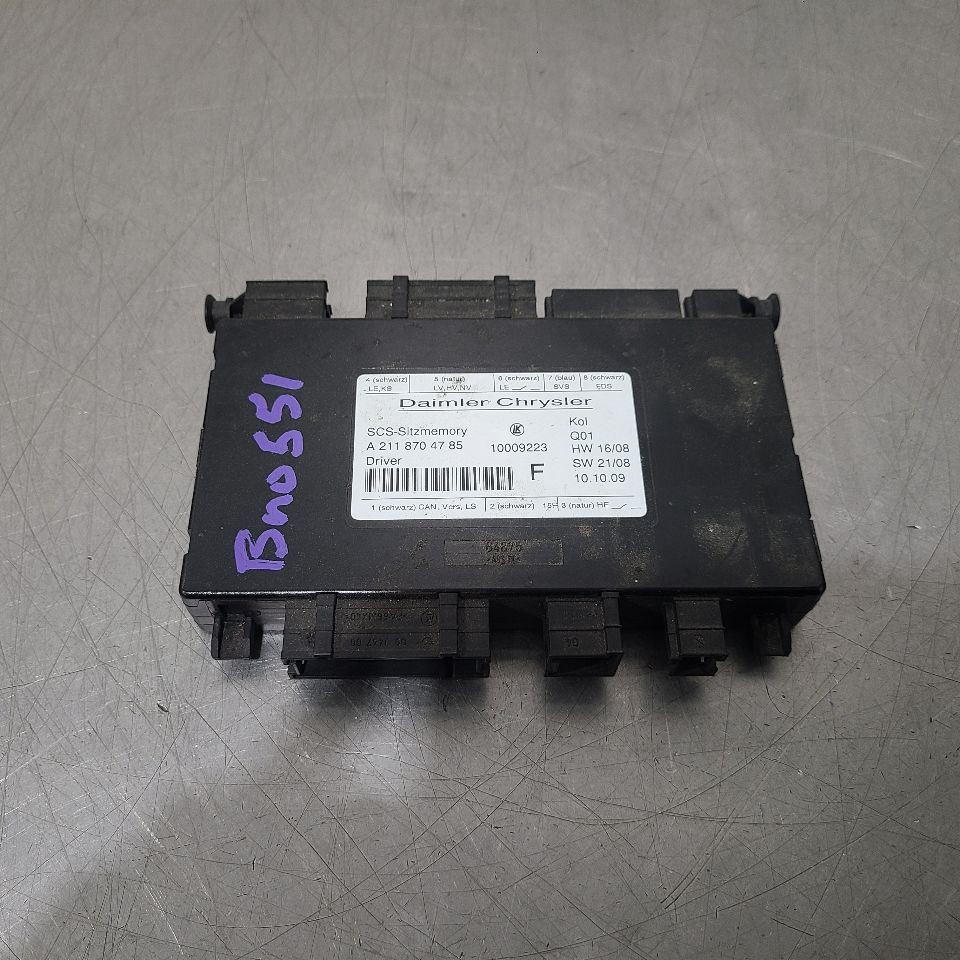 10 2010 MERCEDES SLK350 AMG SEAT CONTROL MODULE 2118704785