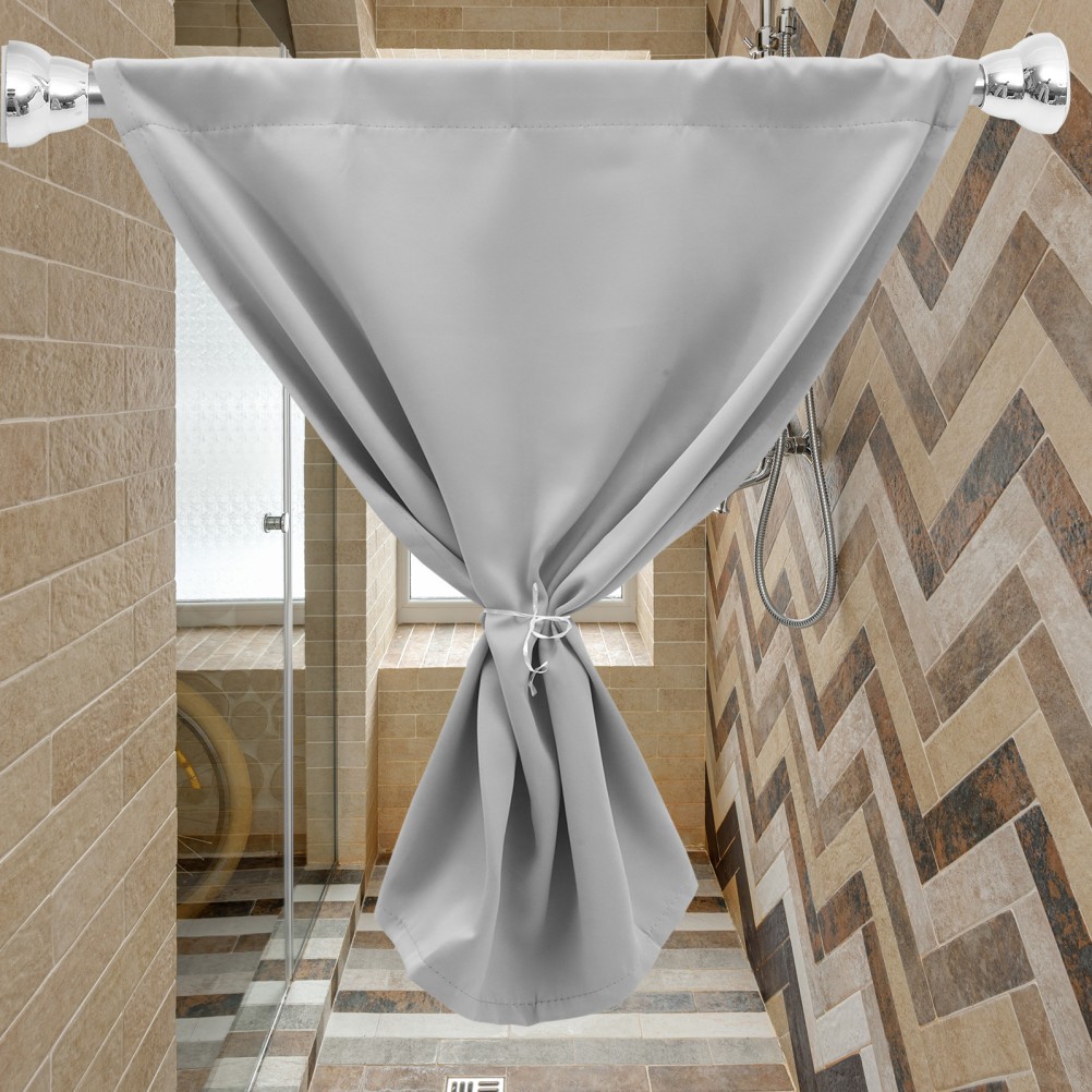 Multipurpose Adjustable Curtain Rod Stainless Steel Window Security Bar Silver