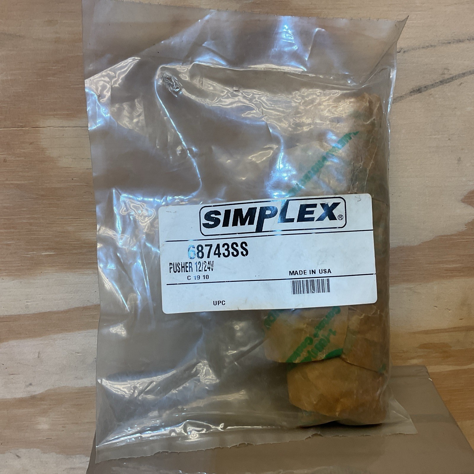 Simplex 68743ss Pusher 12/24V. New In Bag.