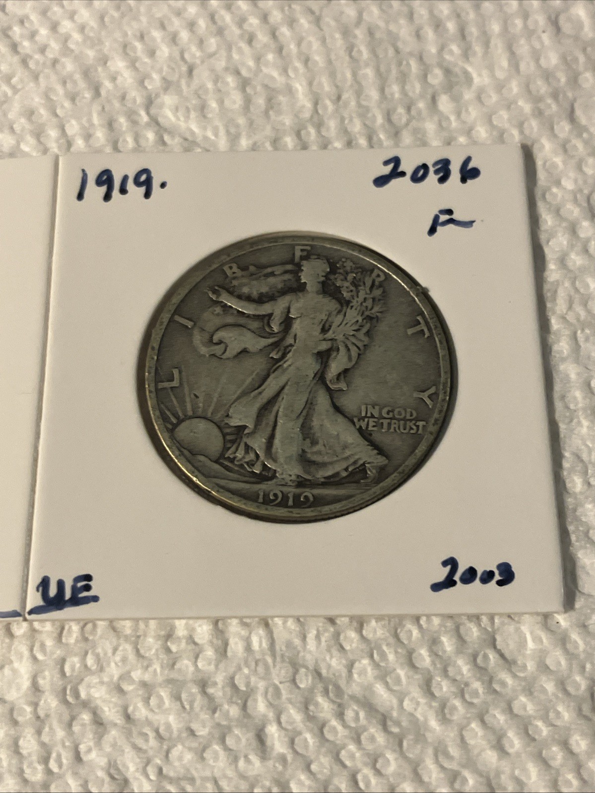 1919 walking liberty half dollar