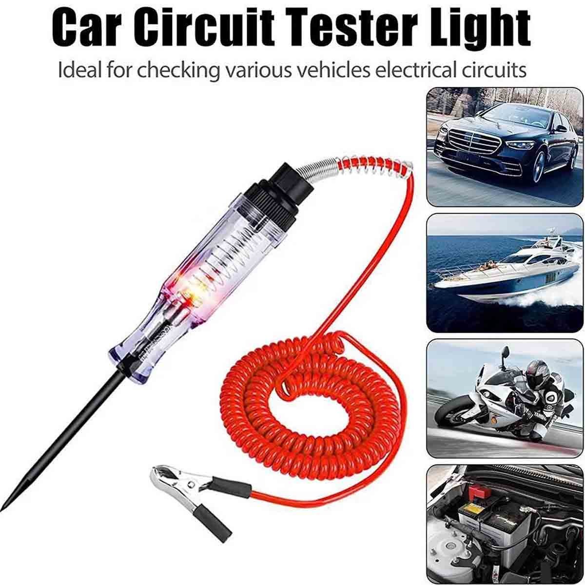 2Pcs DC 6V-24V voltmeter probes for car maintenance and electrical diagnostics