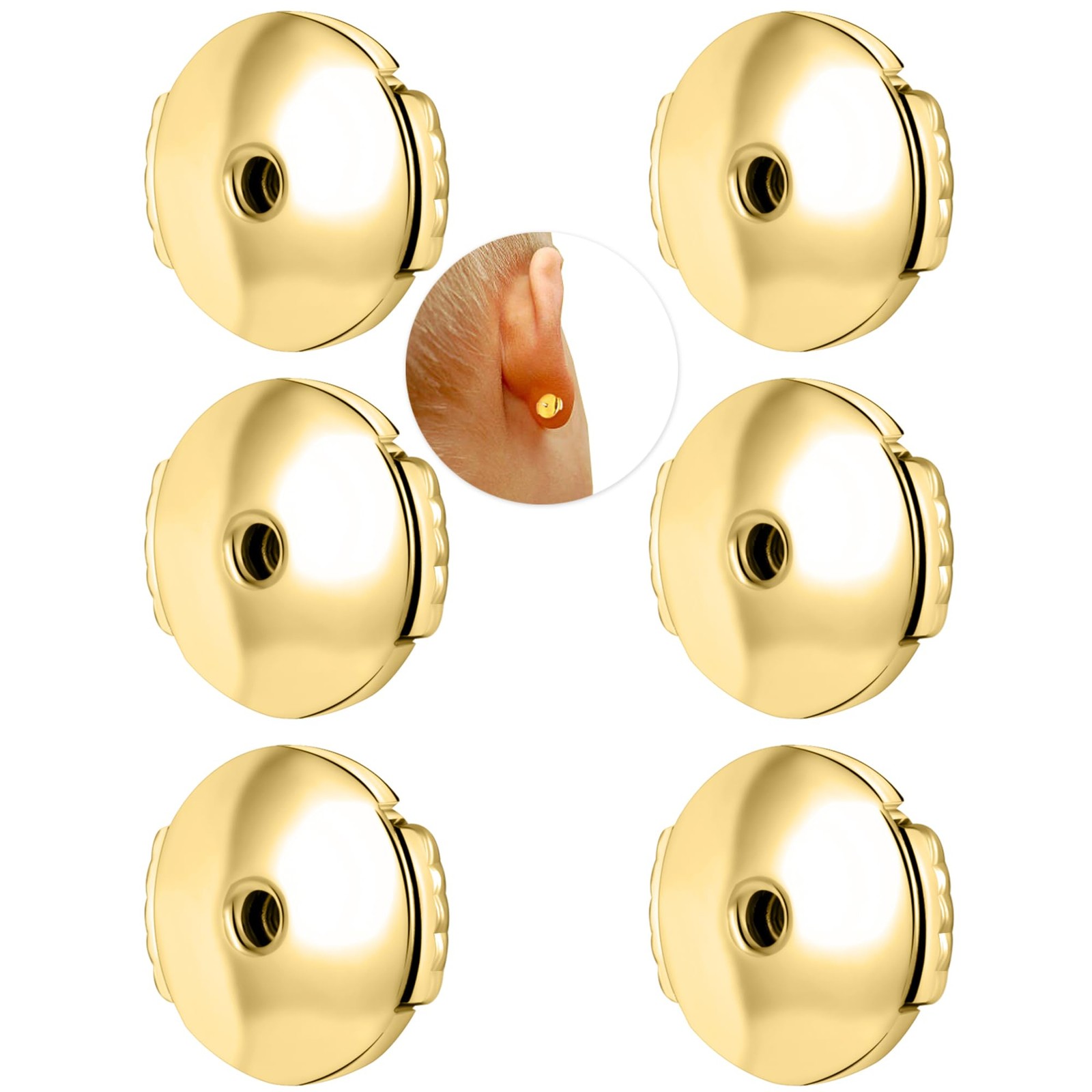 Stainless Steel Locking Earring Backs for Studs Locking Earring Backs Replacemen