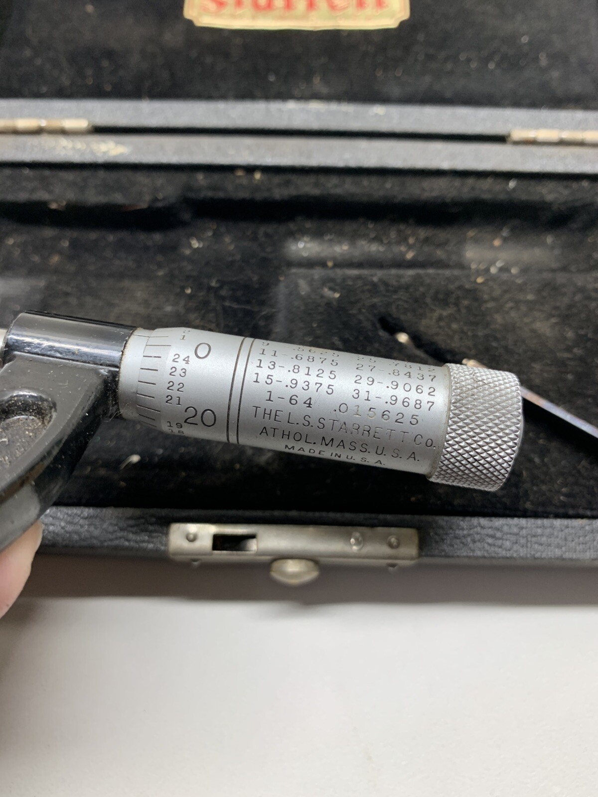 Vintage Starrett Micrometer No 211-1” Inch