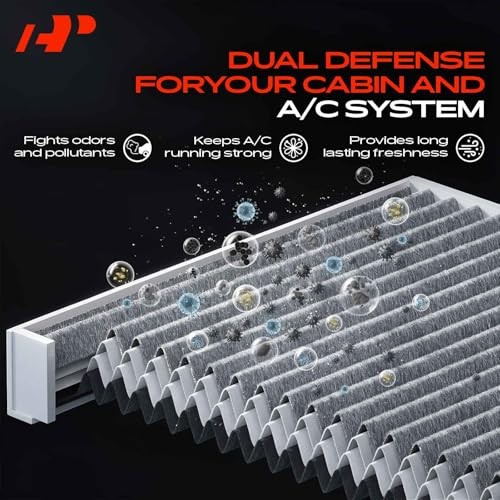 2-PC Cabin Air Filter with Activated Carbon - Compatible with Mazda Models - 3