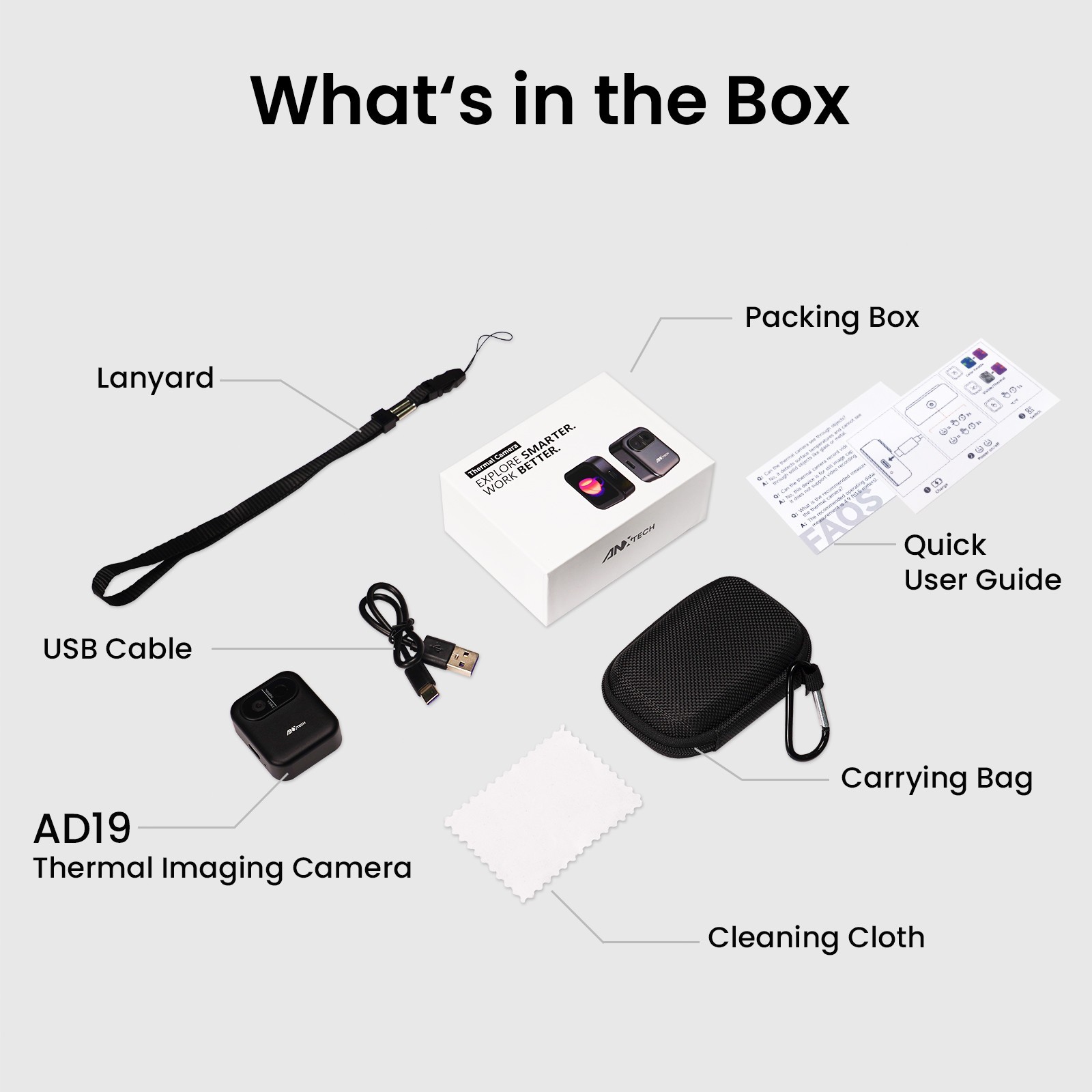 ANXTECH Thermal Imaging Camera Mini Thermal Imager Camera for Beginner Gift