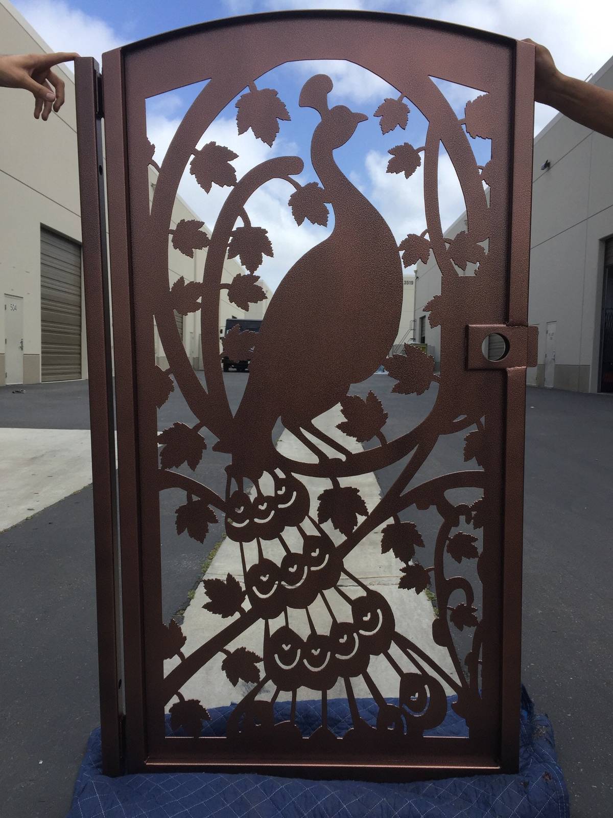 Contemporary modern metal gate, Modern Metal Gate, Custom size Art Pedestrian