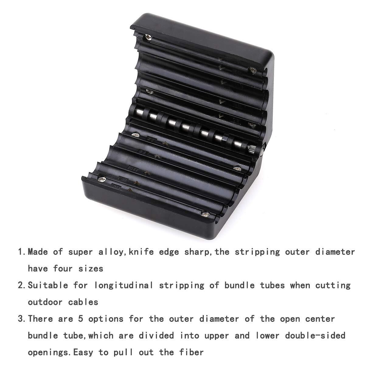 Fiber Optic Cable Jacket Stripping Tool 4.5-11mm Black Special Super Alloy