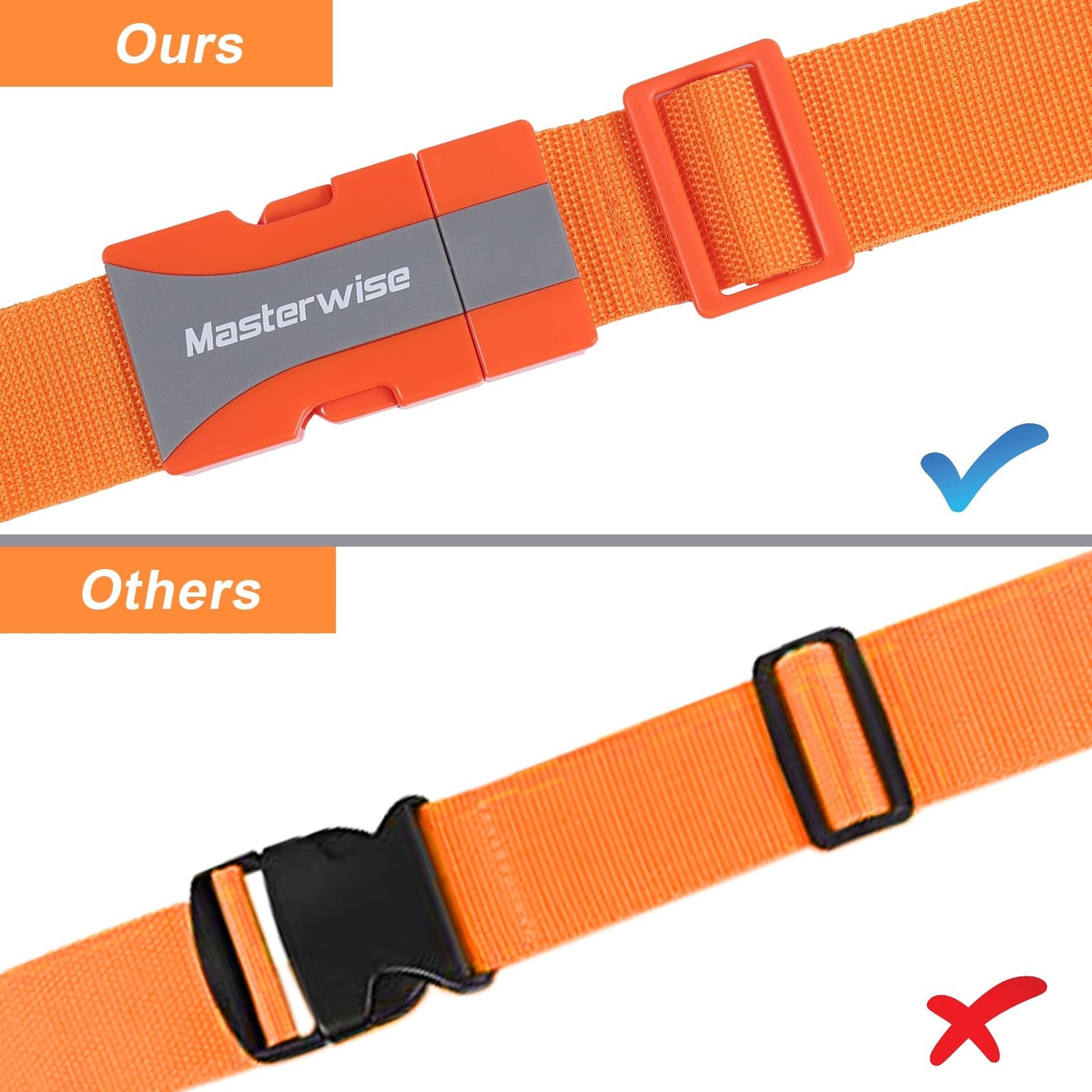 Buckle Straps with Clips, Adjustable Nylon Strap with Buckle, Packing Straps,...