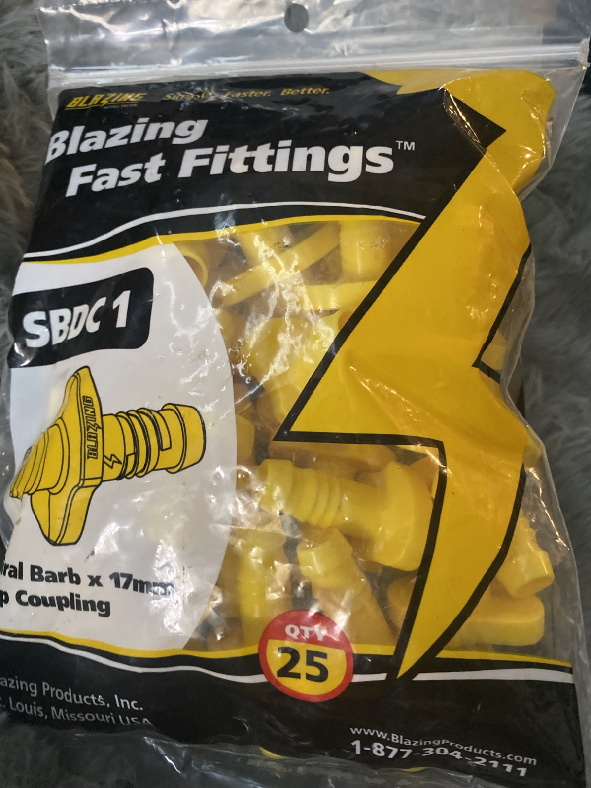 SBDC 1 Spiral Barb x 17mm Drip Coupling Pkg 25 Qty Blazing Products Eco Friendly