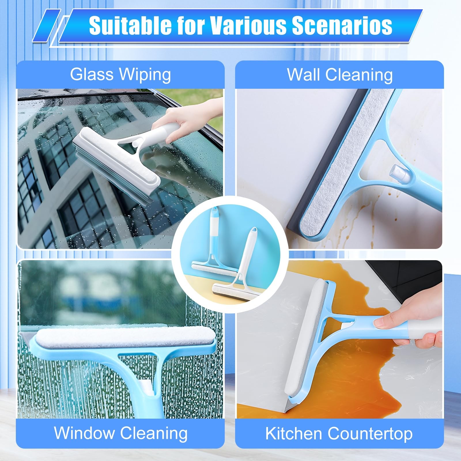 3 in 1 Spray Squeegee, 3 1 WindowSqueegee Cleaner, White