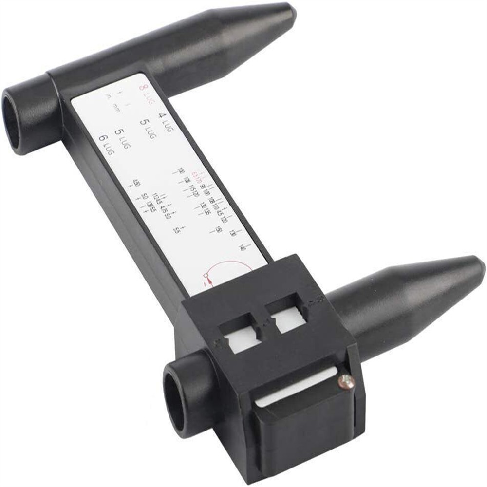 Precise Tire Bolts Wheel Rims Ruler Pattern Gauge PCD Measuring Tool 4,5,6,8 Lug
