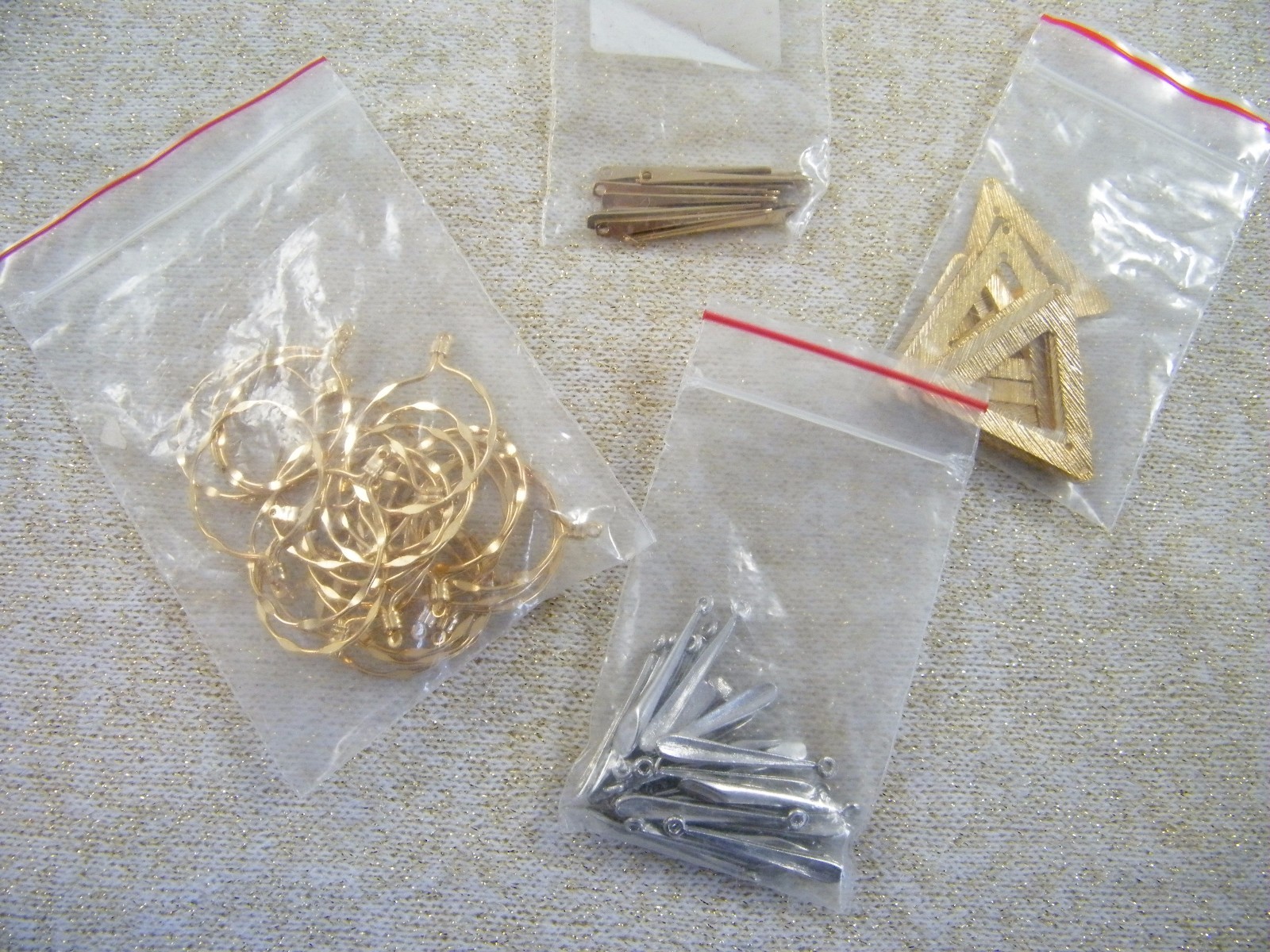 (75) EARRING DROP FINDINGS / JEWELRY MAKING ~ GOLD / SILVER TONE
