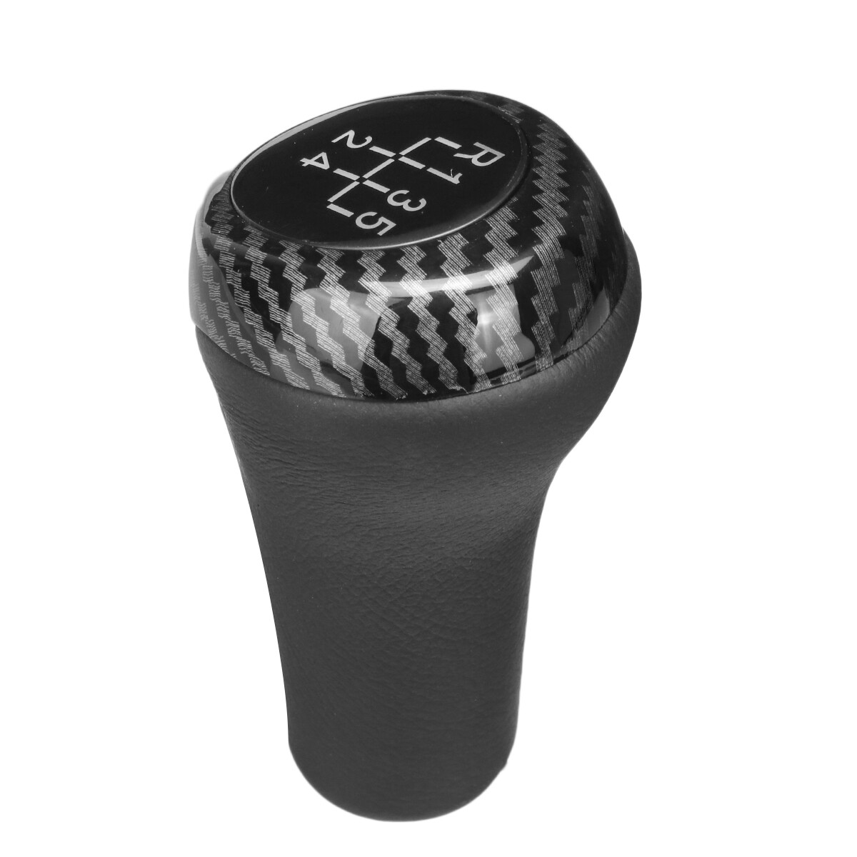5 gear shift button shift lever PU leather carben look for BMW E46 E90 E91 X1