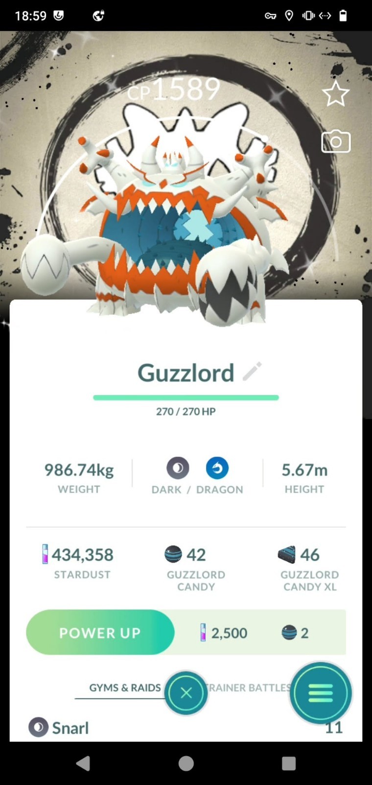 Pokemon Shiny Guzzlord Background Go Fest 2026 - Tr.a.d.e 20k or P.T.C