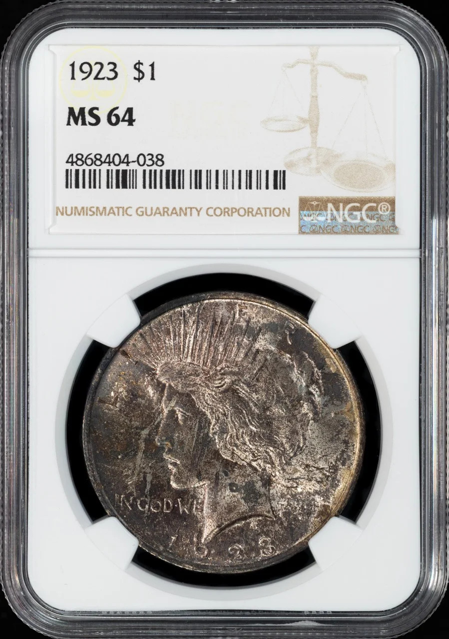 1923 Peace Silver Dollar NGC MS-64
