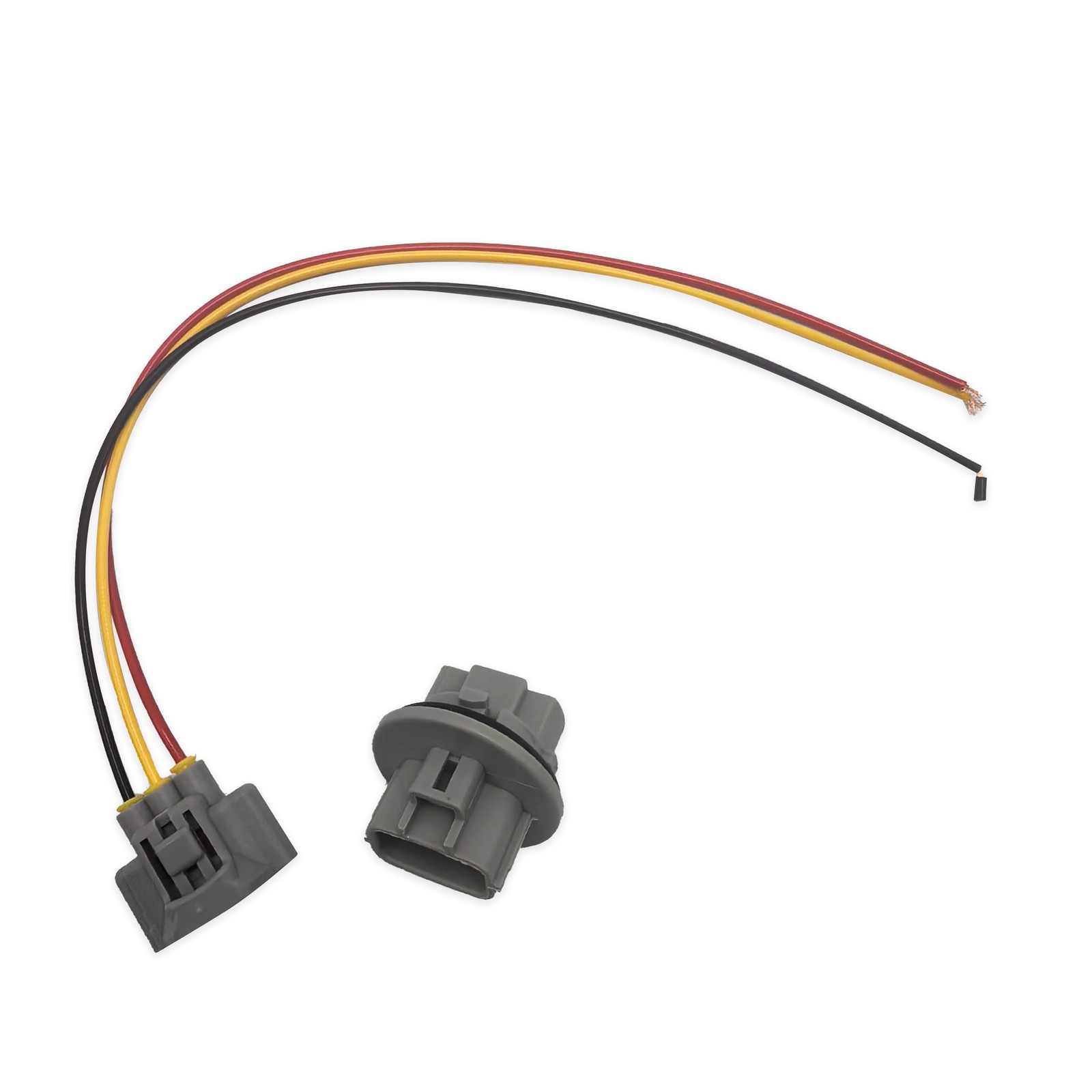 3157 Front Turn Signal DRL Light Bulb Plug Socket w/5" Adapter Wiring For Toyota