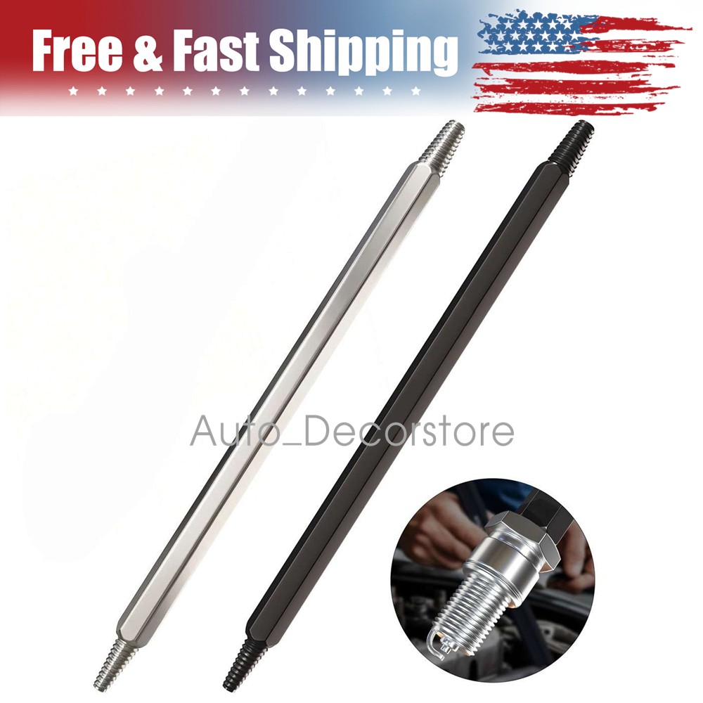 2pcs Fracture Damaged Spark Plug Broken Extractor Removal Tool Left-Hand Thread